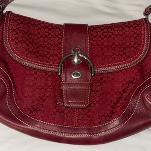 COPY - Beautiful Like New Mint Condition classics red Coach handbag